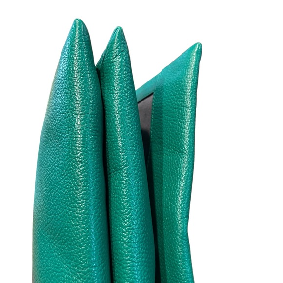 NWOT J Jill Do-It-All Crossbody Green Pebble Leather Purse - Picture 3 of 8